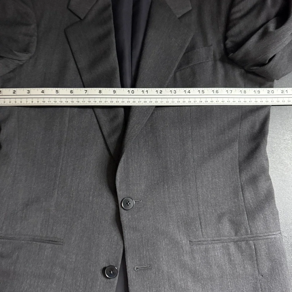 Cerruti 1881‎ Harry Rosen USA Men's Suit 38R 31W Solid Gray 2-Button Wool
